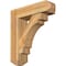 Ekena Millwork Merced Craftsman Rough Sawn Bracket w/ Offset Brace, Western Red Cedar, 8"W x 28"D x 32"H BKT0806X28X32MRC04RWR - alternate 1